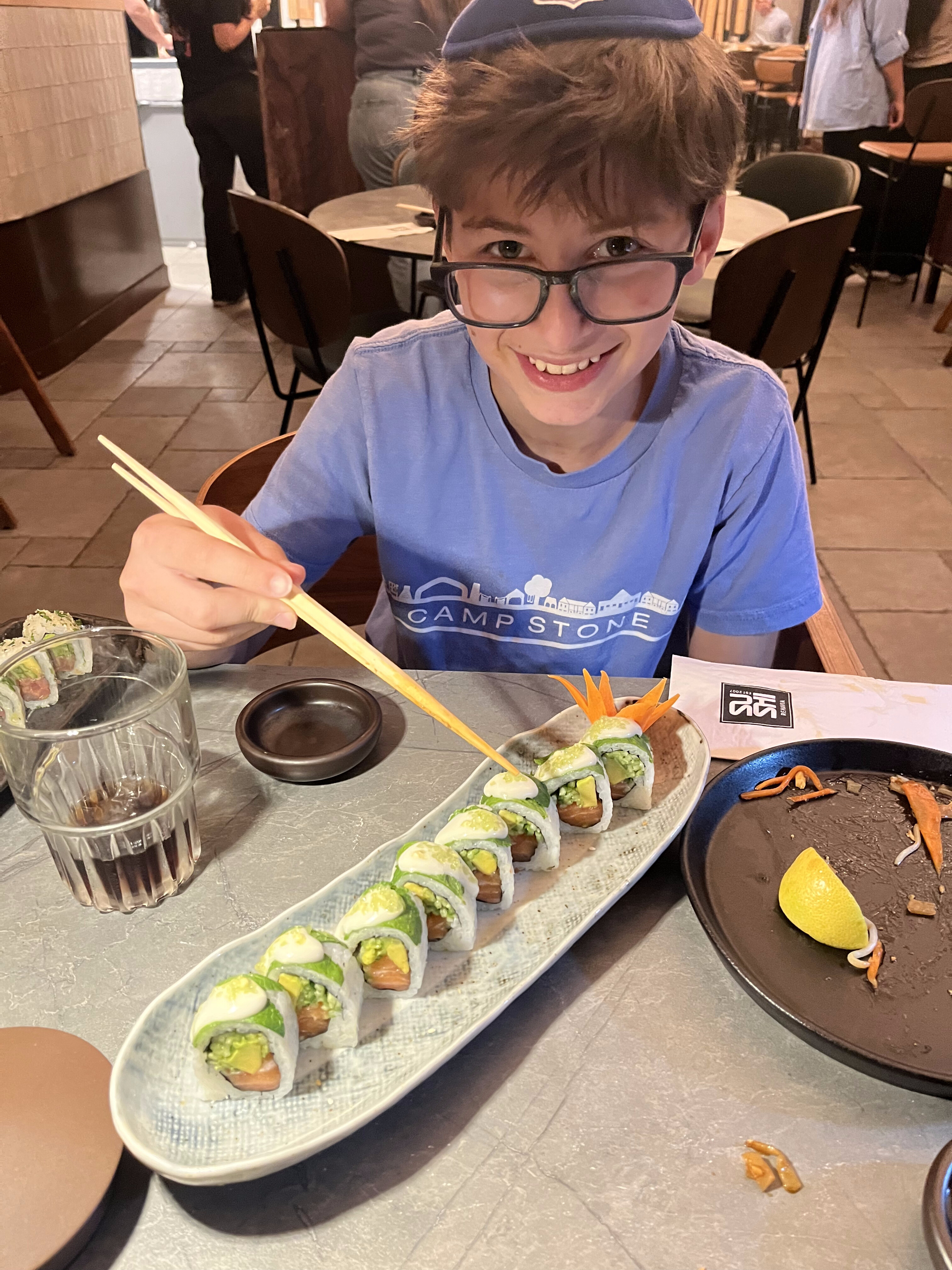 Enjoying Sushi Rehavia