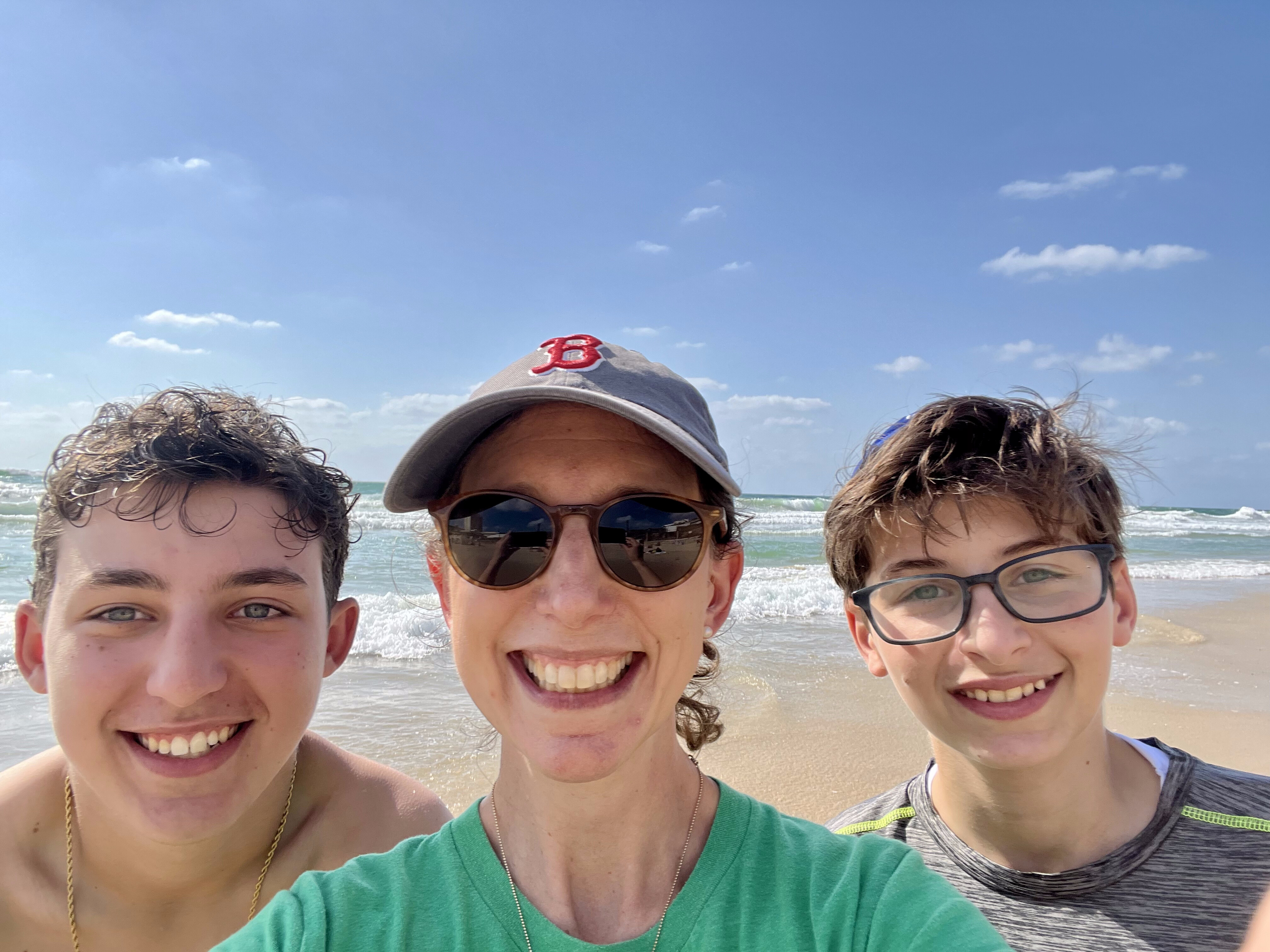 At Hasharon Beach in Herzliya