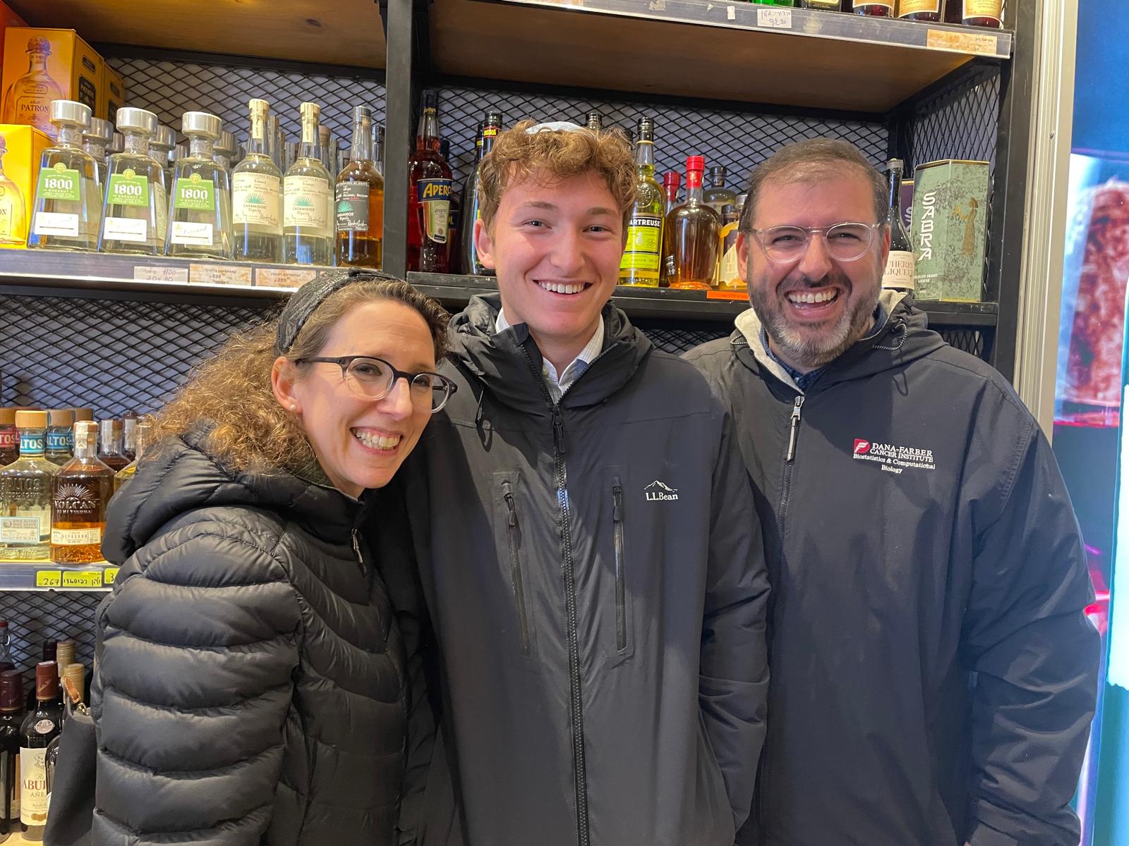 Out at the shuk on Chanukah