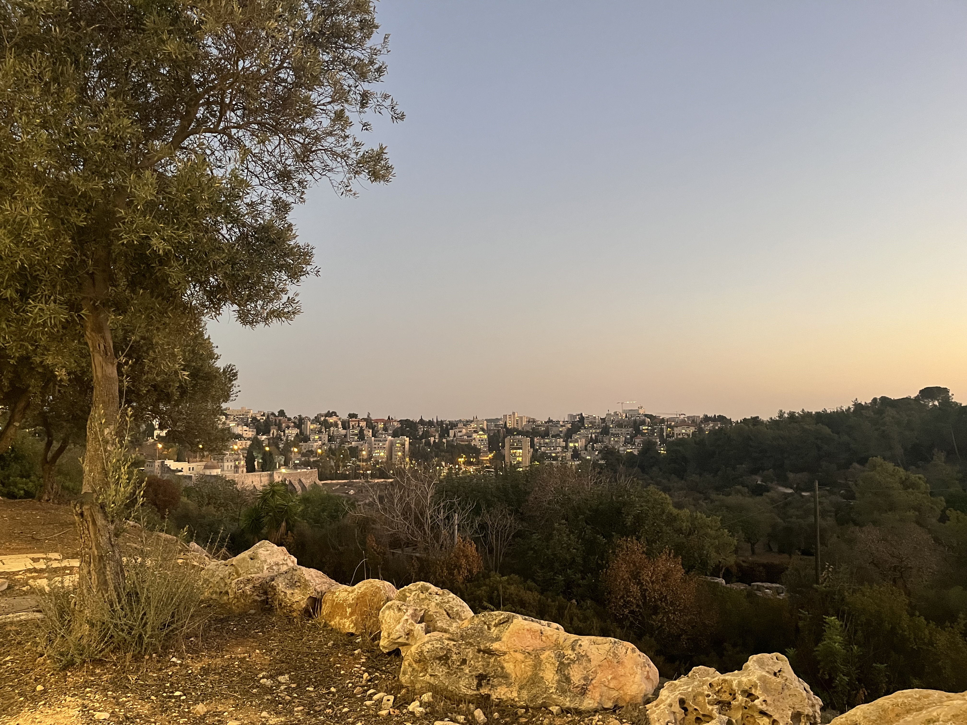 A November Sunset in Jerusalem