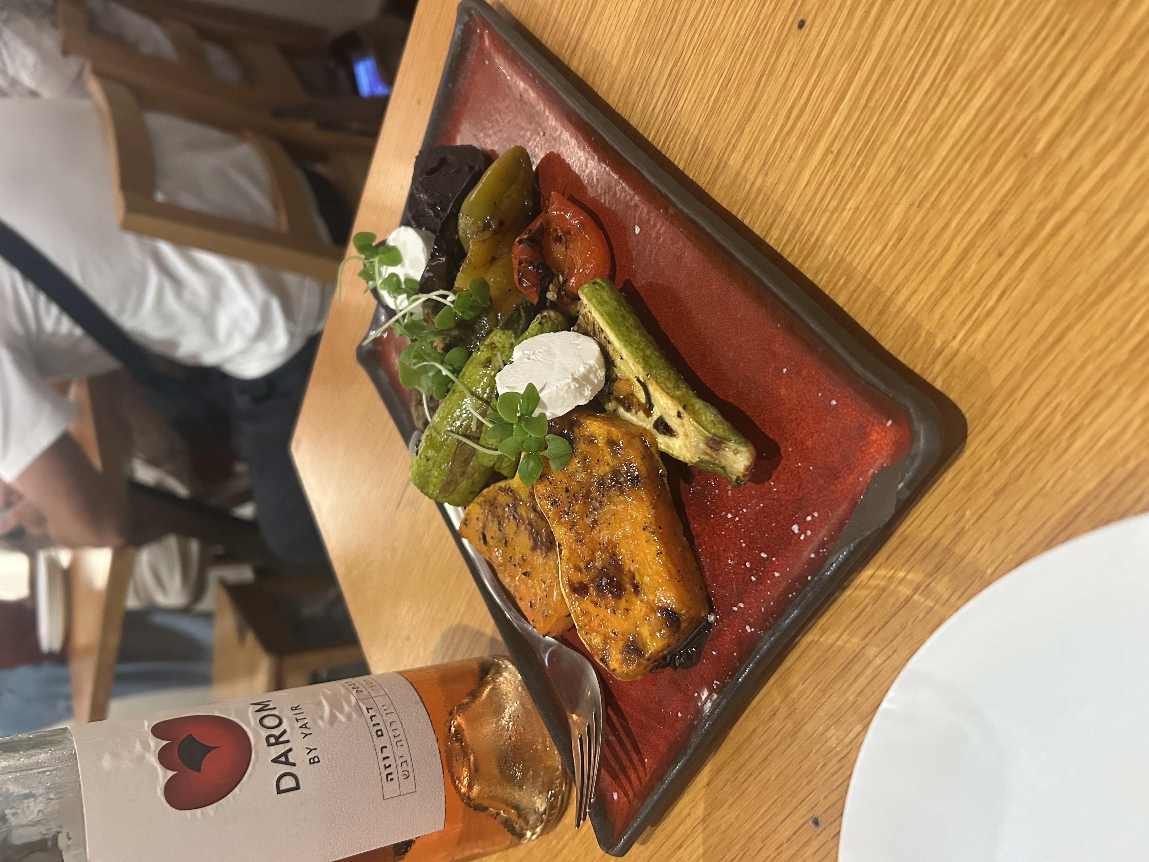 Antipasti of roasted vegetables at Al Dente