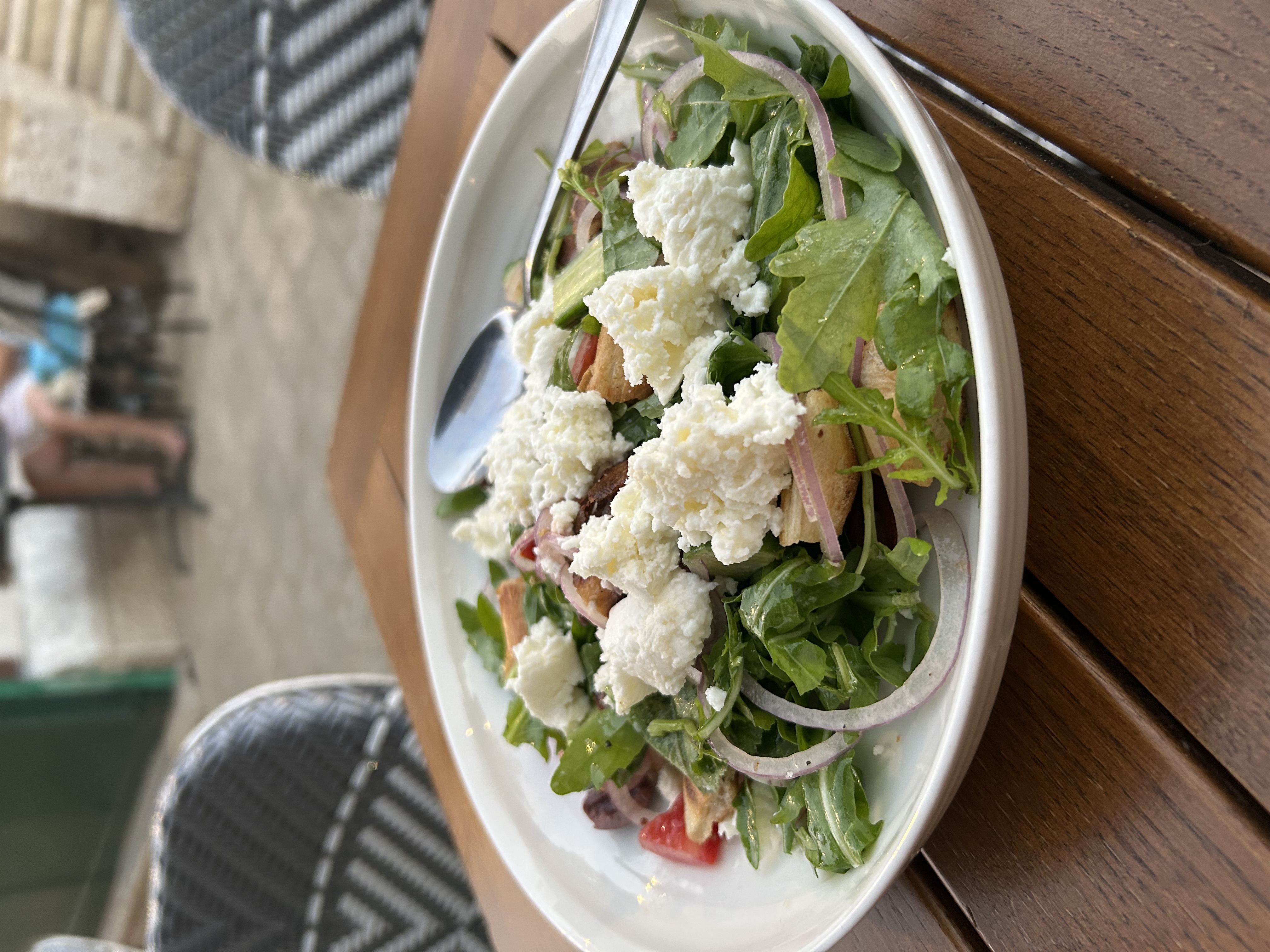 Panzanella salad at La Piedra on Agron Street