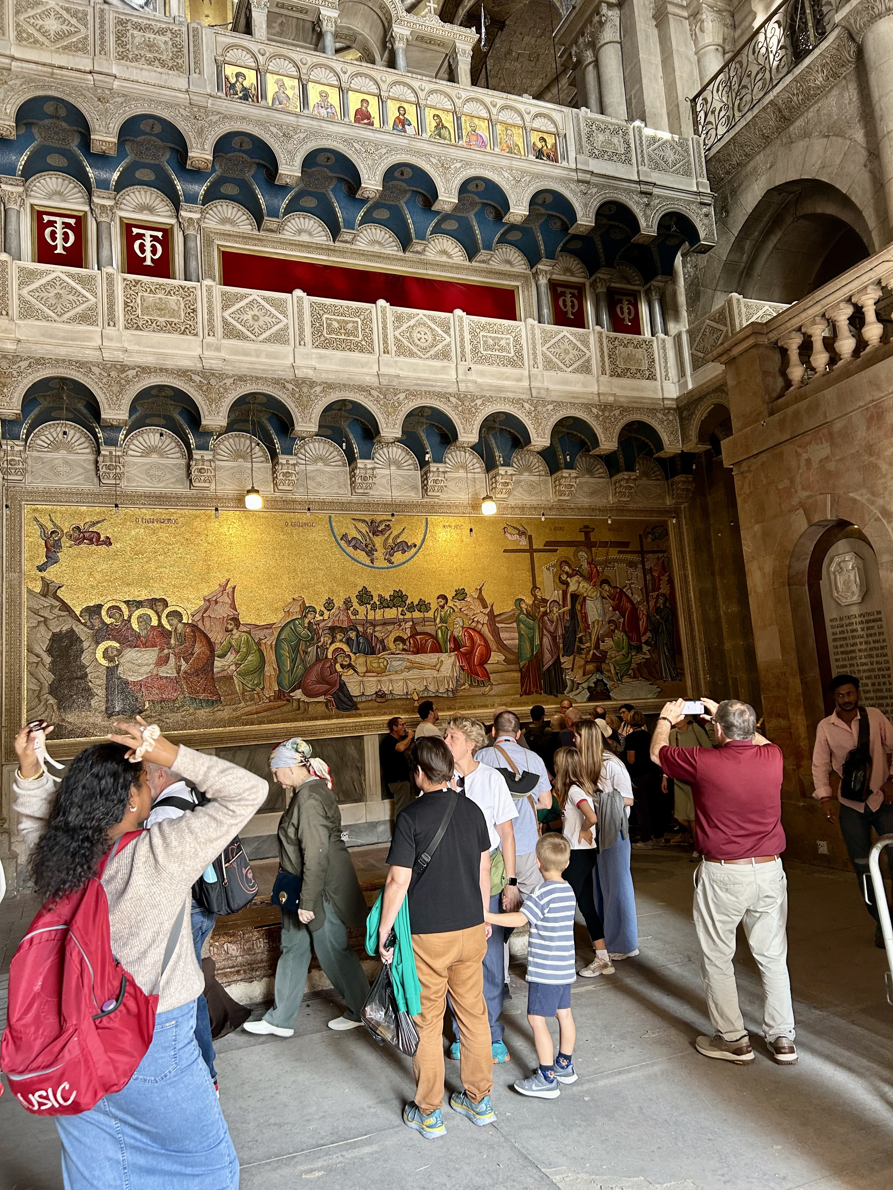 Inside the Church of the Holy Sepulcher