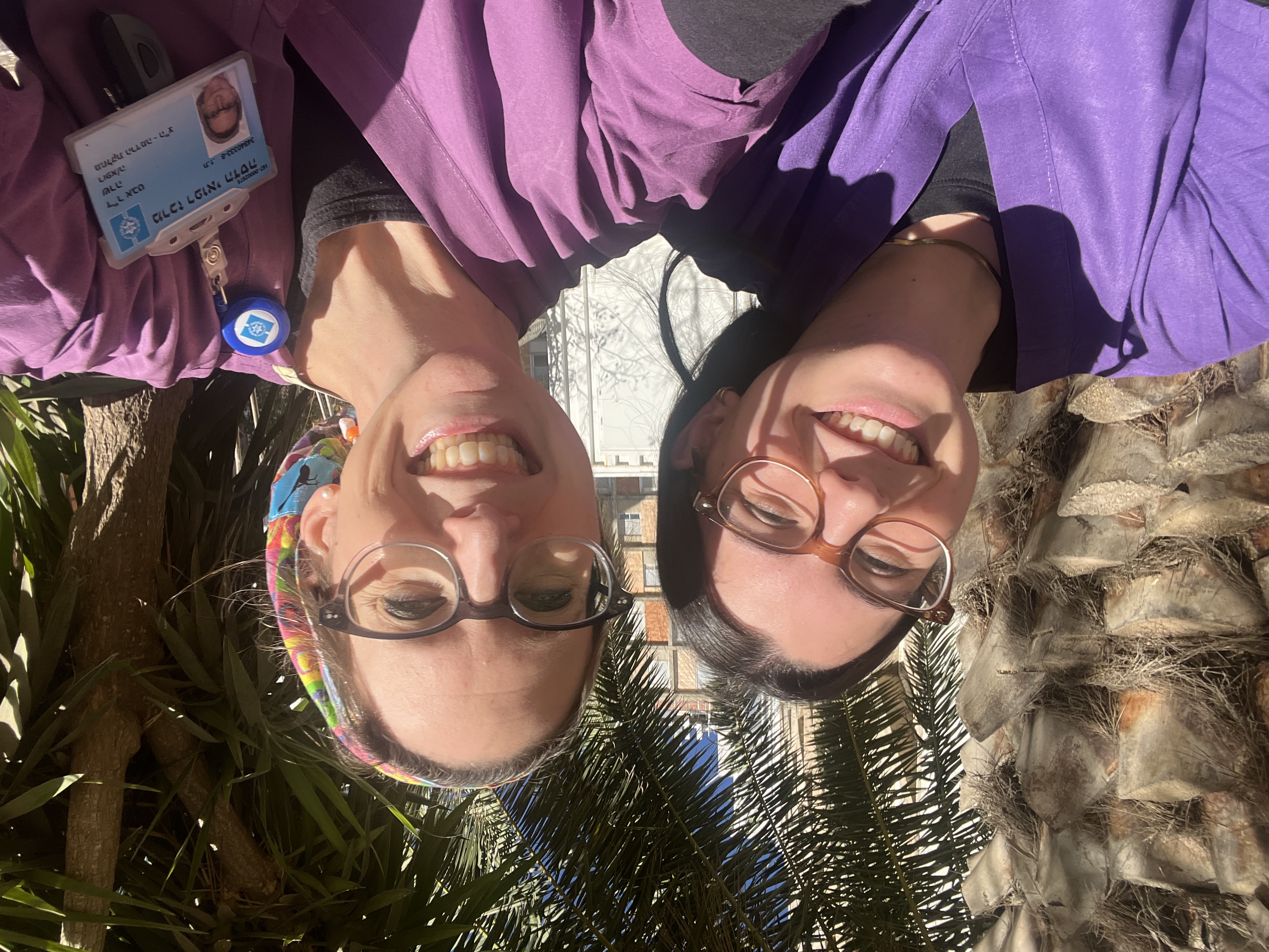 First day at Hadassah Ein Kerem, bumped into Mia!