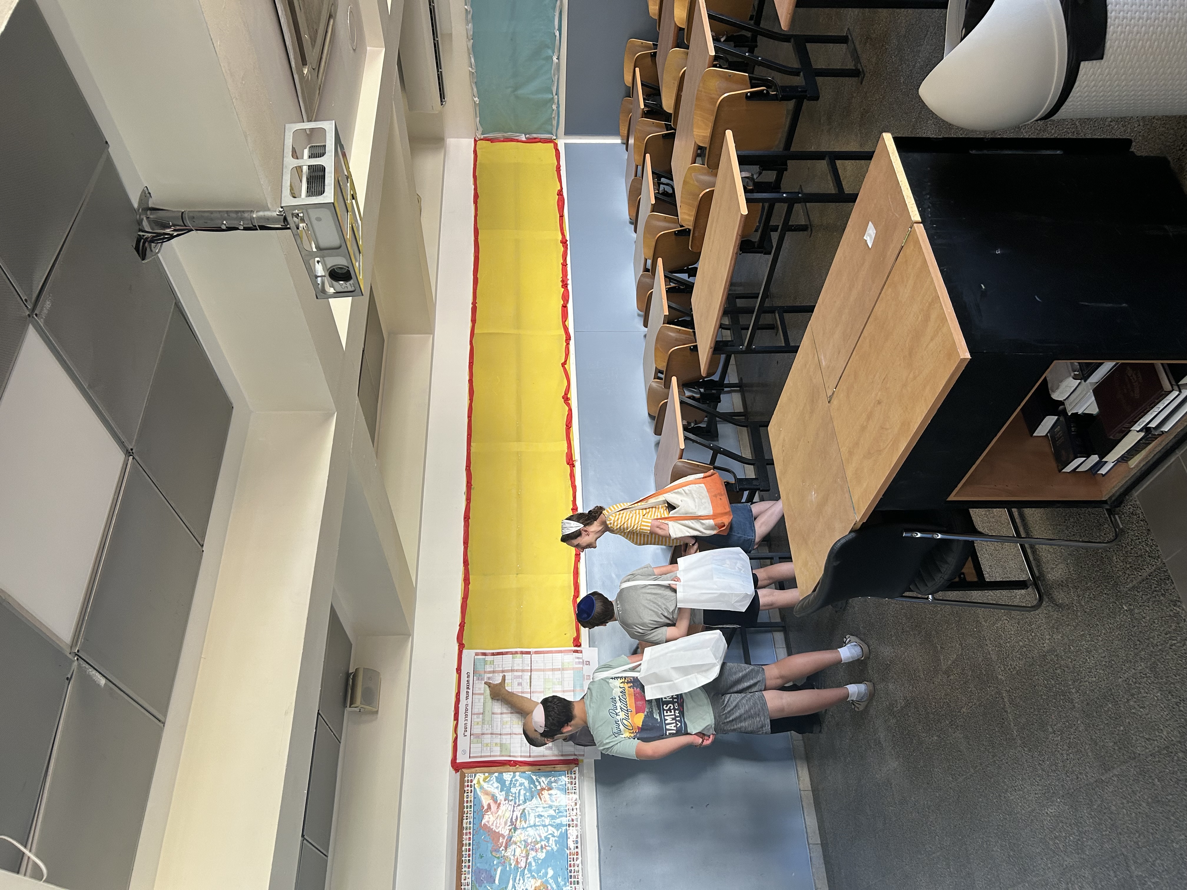 Inside one of the boys’ new high school classrooms…
