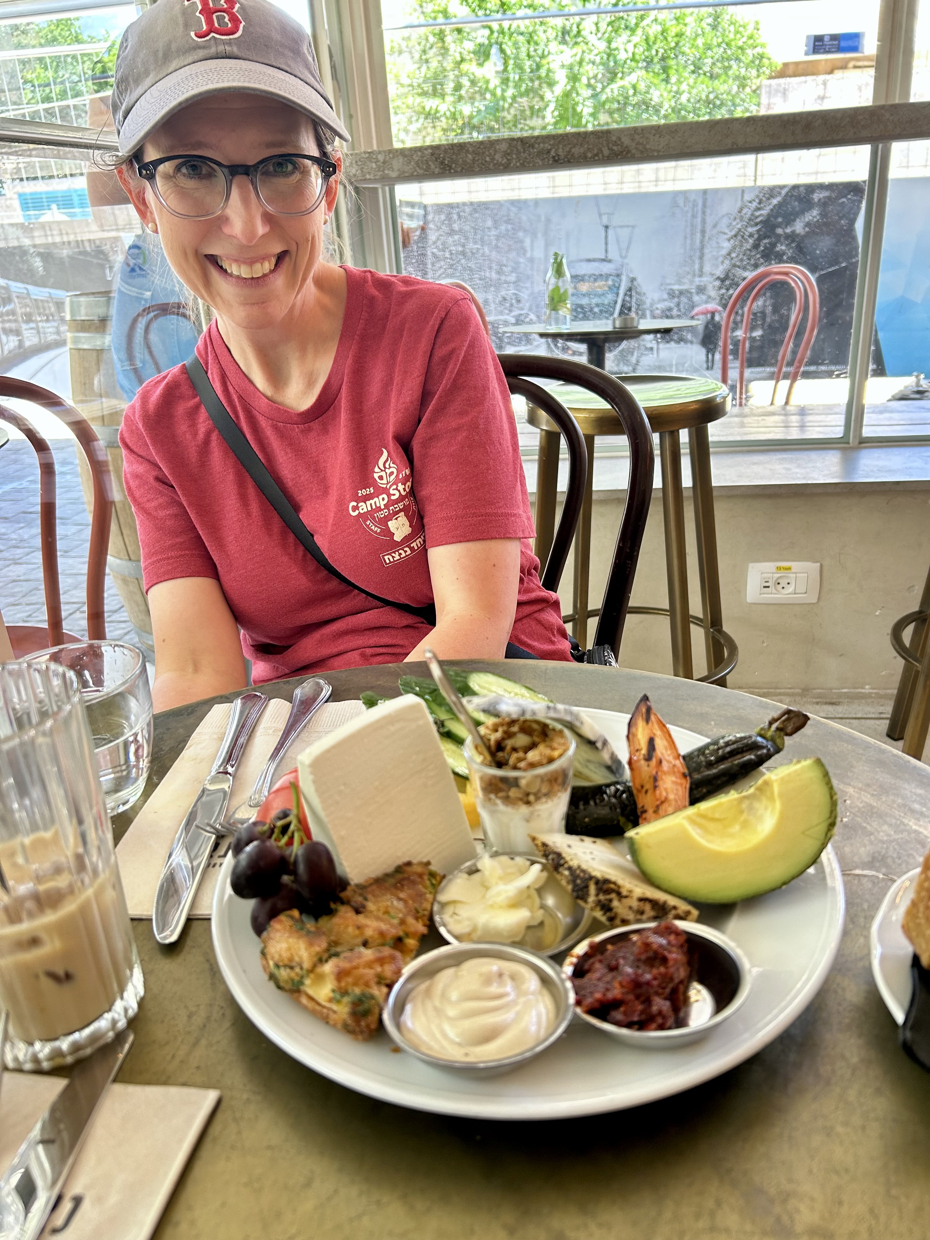 Delicious lunch at Cafe Nadi on Emek Refaim (despite the light rail construction!)