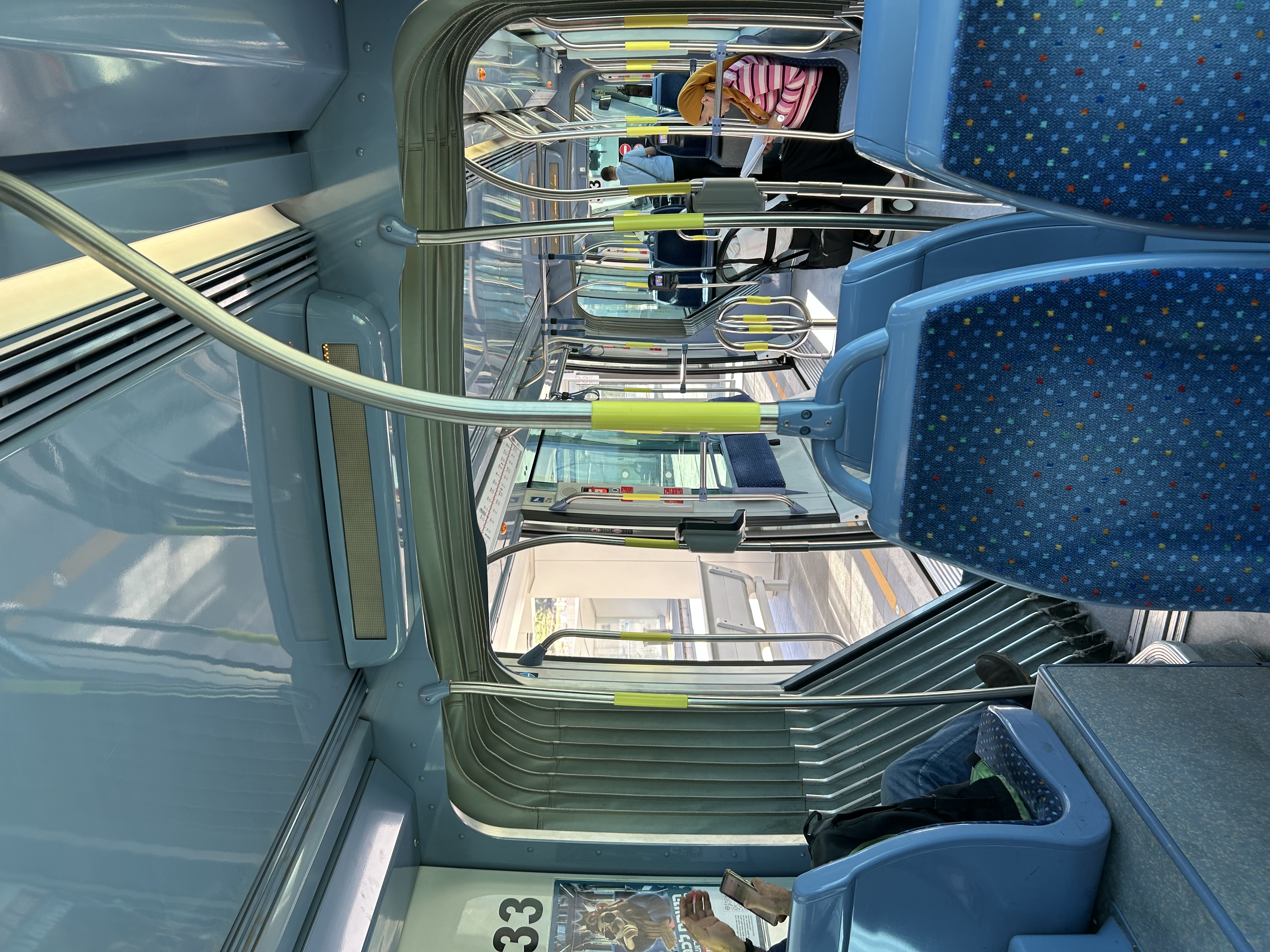 Light rail trip from Hadassah Ein Karem to the city center