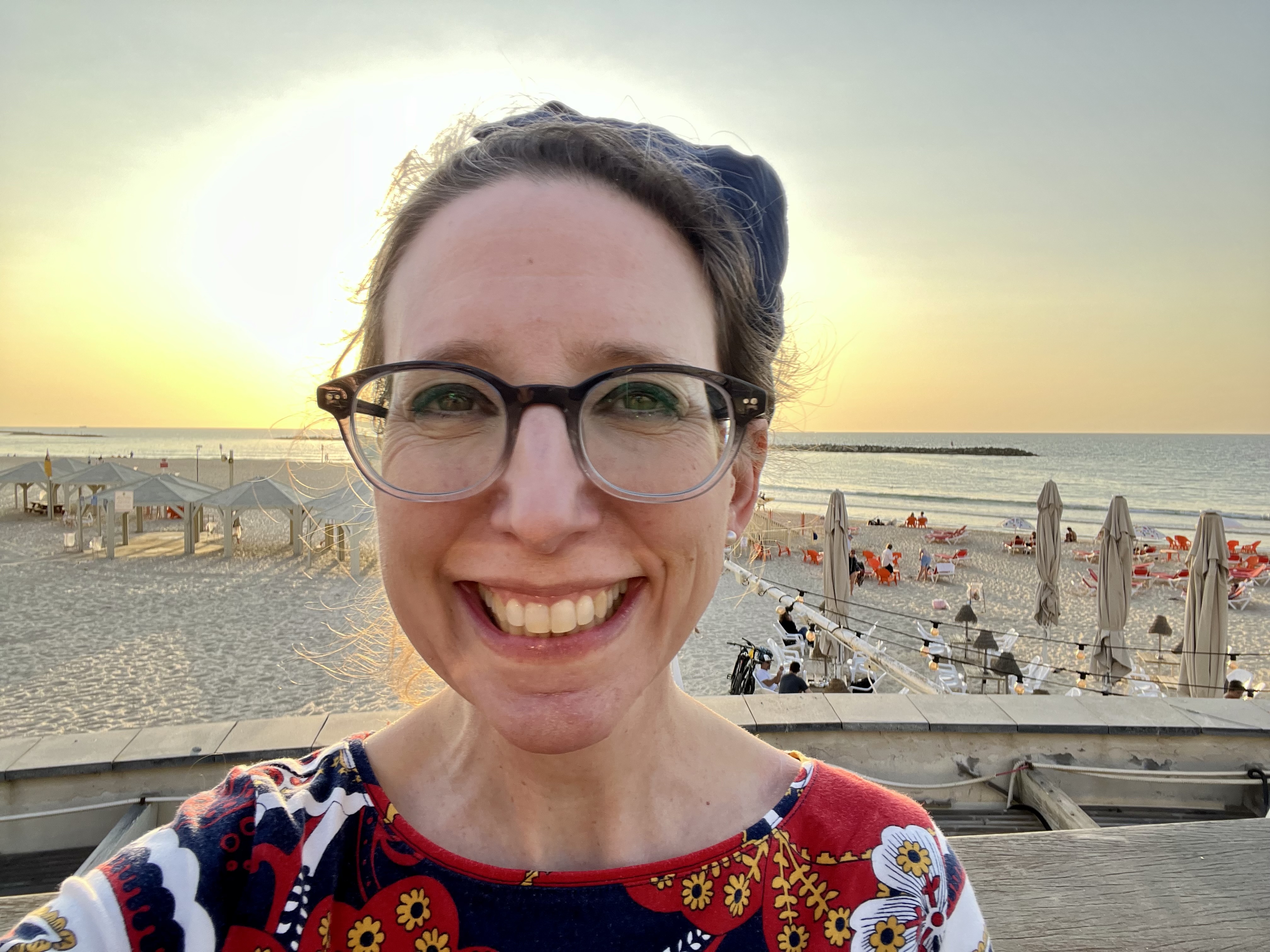 November afternoon visit to the beach in Tel Aviv