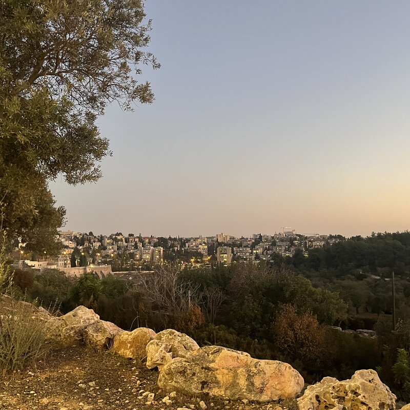 A November Sunset in Jerusalem