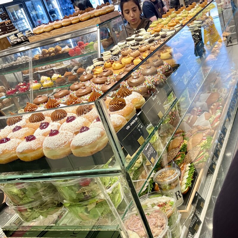 Sufganiyot at Roladin, ready for Chanukah!